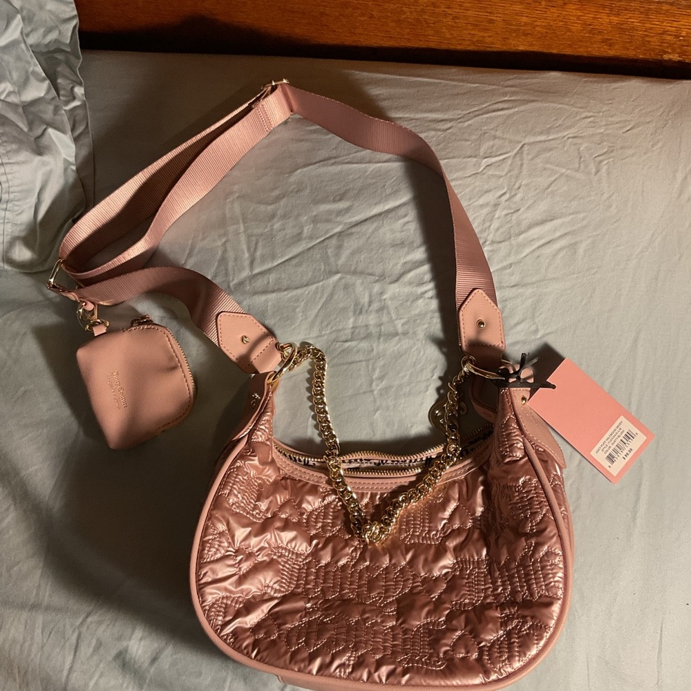 Juicy Couture Puff Halfmoon Xbody Adjustable strap cross body bag